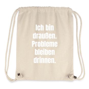 Outdoor Saying Large Format - Stanley/Stella Recycled Gym Bag - natural - Front