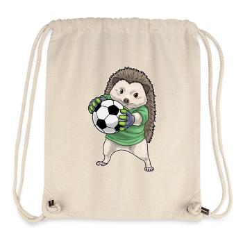 Igel Torwart Fußball Sport - Stanley/Stella recycelter Gym Bag - Naturweiß - Vorne