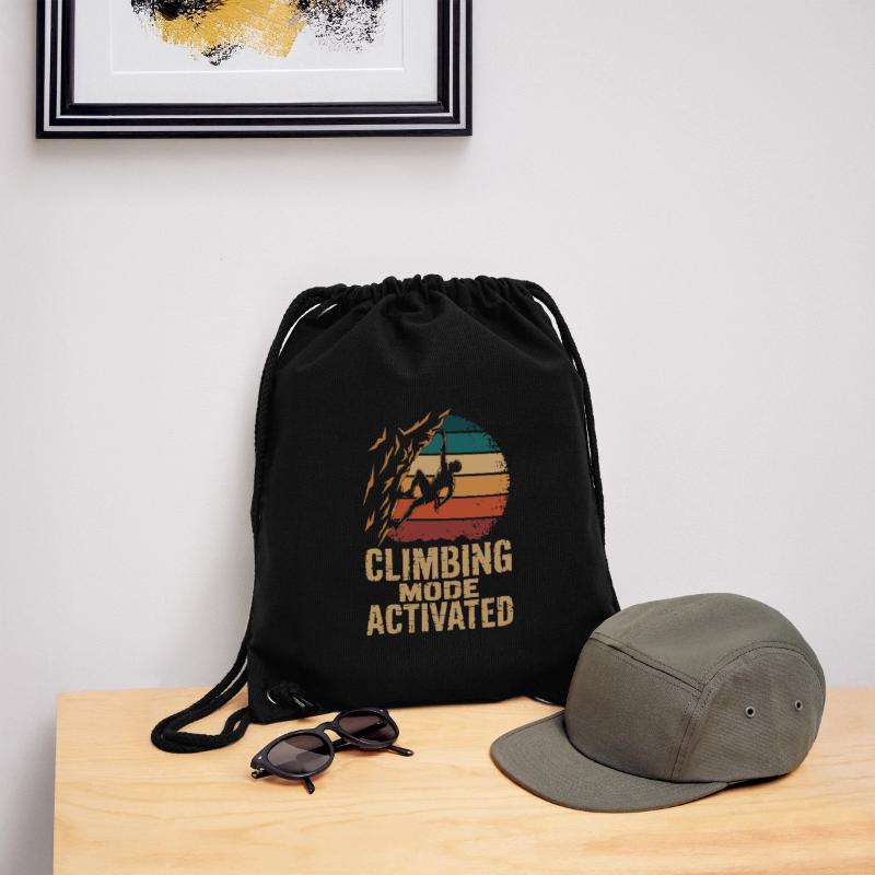 Mode escalade activé Klettern Boulder Retro Sac à cordon recyclé Stanley/Stella