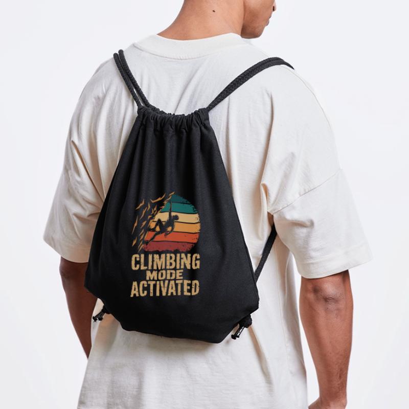 Mode escalade activé Klettern Boulder Retro Sac à cordon recyclé Stanley/Stella