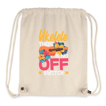 Ukulele There Is No Off Switch Hawaii Musiker - Stanley/Stella recycelter Gym Bag - Naturweiß - Vorne