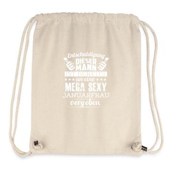 Dieser Mann ist an eine Januarfrau vergeben - Stanley/Stella recycelter Gym Bag - Naturweiß - Vorne