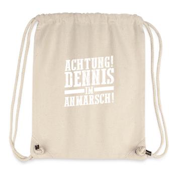 First name Dennis - Stanley/Stella Recycled Gym Bag - natural - Front