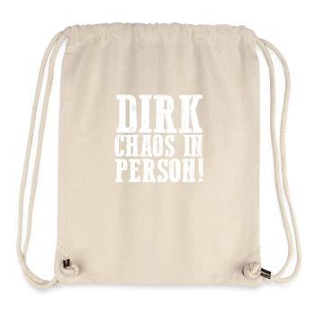 Prénom Dirk - Sac à cordon recyclé Stanley/Stella - blanc naturel - Devant