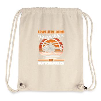 Pilote Hélicoptère Hélicoptère - Sac à cordon recyclé Stanley/Stella - blanc naturel - Devant