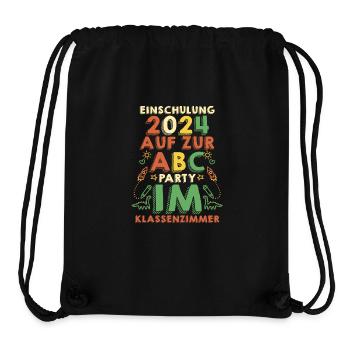 First Grade Elementary School 2024 Gift - Stanley/Stella Recycled Gym Bag - black - Front