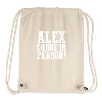 Alexander Alexandra Alexa Alex - Stanley/Stella recycelter Gym Bag - Naturweiß - Vorne