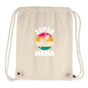Maman Super-héroïne Maman - Sac à cordon recyclé Stanley/Stella - blanc naturel - Devant