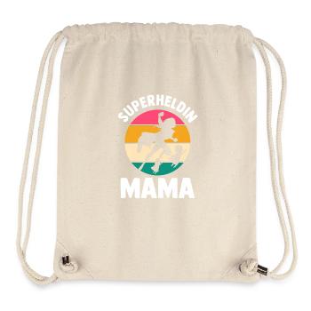 Mutter Superheldin Mama - Stanley/Stella recycelter Gym Bag - Naturweiß - Vorne