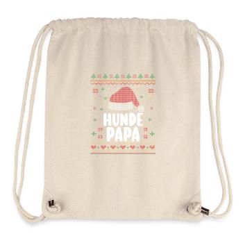 Weihnachten Weihnachtsmann Hundepapa - Stanley/Stella recycelter Gym Bag - Naturweiß - Vorne