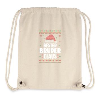 Christmas Santa Claus Brother Claus - Stanley/Stella Recycled Gym Bag - natural - Front