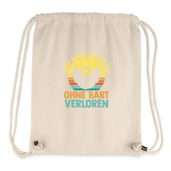Bärtig Bartträger Bart - Stanley/Stella recycelter Gym Bag - Naturweiß - Vorne