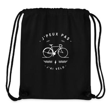 J'AI VÉLO - Sac à cordon recyclé Stanley/Stella - noir - Devant