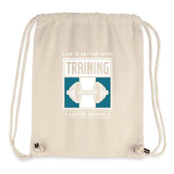Training - Stanley/Stella recycelter Gym Bag - Naturweiß - Vorne