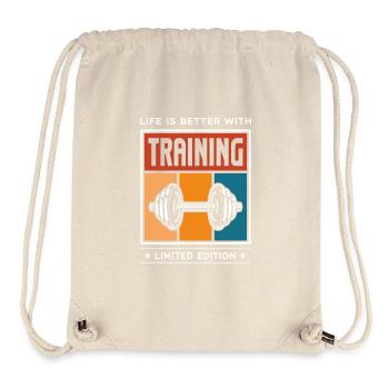 Training - Stanley/Stella recycelter Gym Bag - Naturweiß - Vorne