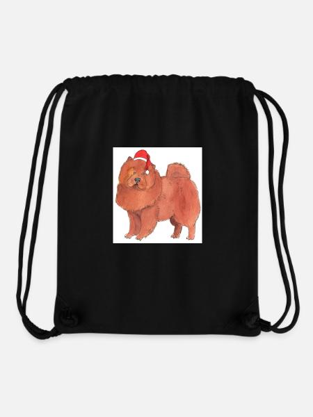 Chow Chow Christmas Sticker - Stanley/Stella Recycled Gym Bag - black