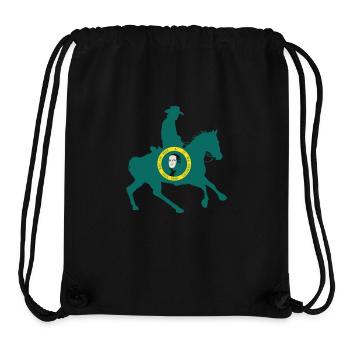 Washington State Flag Cowboy - Stanley/Stella Recycled Gym Bag - black - Front