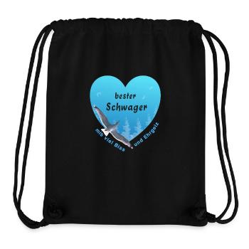 bester Schwager - Stanley/Stella recycelter Gym Bag - Schwarz - Vorne