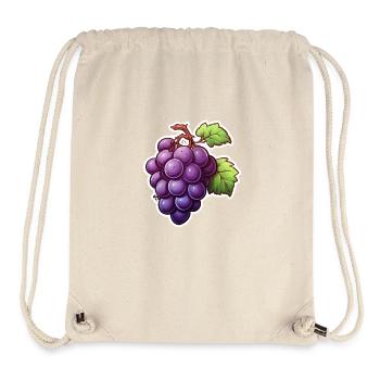 Weinreben blau - Stanley/Stella recycelter Gym Bag - Naturweiß - Vorne