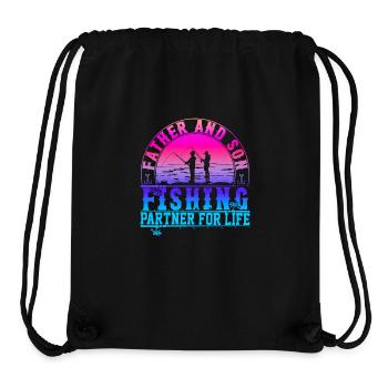 fisch, fisch, angeln, see, meer, angeln, fauna, exotisch - Stanley/Stella recycelter Gym Bag - Schwarz - Vorne
