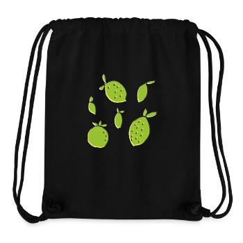 zitrone orangen limette - Stanley/Stella recycelter Gym Bag - Schwarz - Vorne