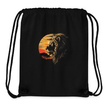 Lion Wildcat - Stanley/Stella Recycled Gym Bag - black - Front