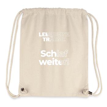 Schlaf Weiter - Stanley/Stella recycelter Gym Bag - Naturweiß - Vorne
