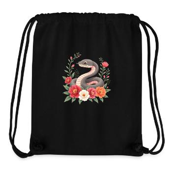 Lunar New Year - Schlange 2025 - Stanley/Stella recycelter Gym Bag - Schwarz - Vorne