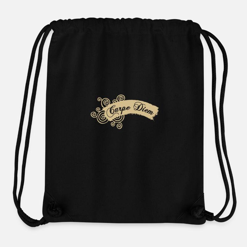 Carpe Diem - Sac à cordon recyclé Stanley/Stella - noir