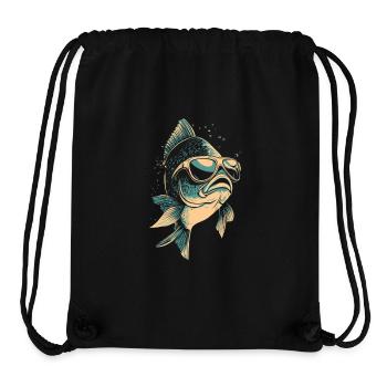 Fun fish for anglers - Stanley/Stella Recycled Gym Bag - black - Front