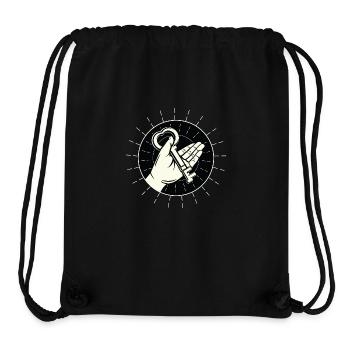 Clé de la vie l'espoir cadeau de Noël clé - Sac à cordon recyclé Stanley/Stella - noir - Devant