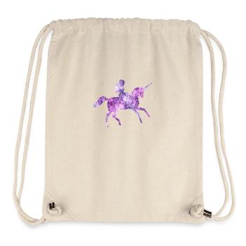 princesse licorne licorne princesse reine née - Sac à cordon recyclé Stanley/Stella - blanc naturel - Devant