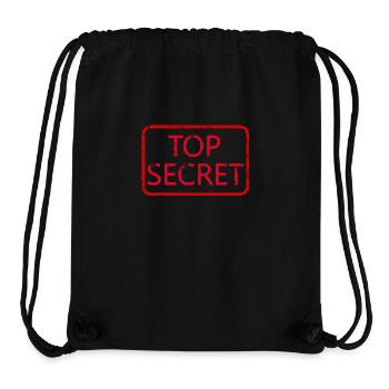 Top Secret - Stanley/Stella Recycled Gym Bag - black - Front