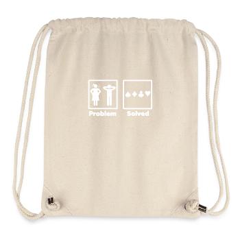problème résolu jouer au poker poker - Sac à cordon recyclé Stanley/Stella - blanc naturel - Devant