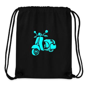 Retro scooter - Stanley/Stella Recycled Gym Bag - black - Front