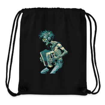 Accordion player sings with heart and soul - Stanley/Stella Recycled Gym Bag - black - Front