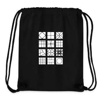 White cubes - Stanley/Stella Recycled Gym Bag - black - Front