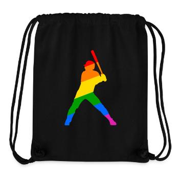 Rainbow Baseball Sport Design - Stanley/Stella Recycled Gym Bag - black - Front