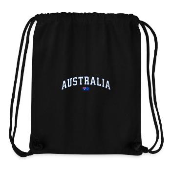 Design australien : un style emblématique pour tous les produits - Sac à cordon recyclé Stanley/Stella - noir - Devant