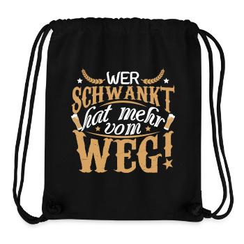 Wer Schwankt - Stanley/Stella recycelter Gym Bag - Schwarz - Vorne