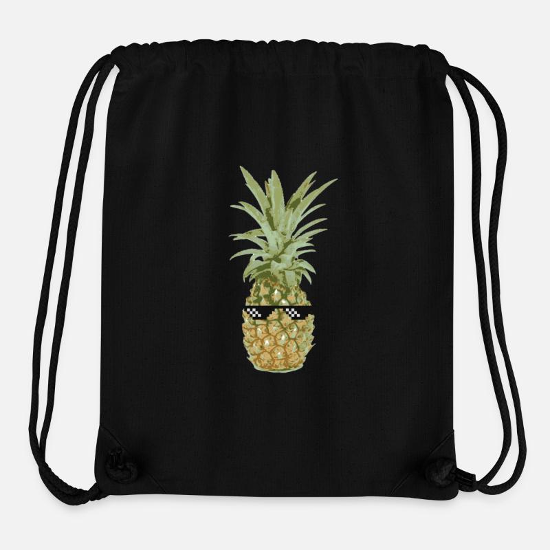 Th.. Life Ananas Geschenk Idee - Stanley/Stella recycelter Gym Bag - Schwarz
