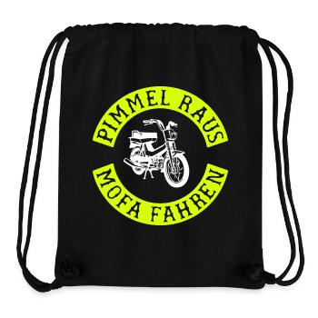 Pimmel raus, Mofa fahren! - Stanley/Stella recycelter Gym Bag - Schwarz - Vorne