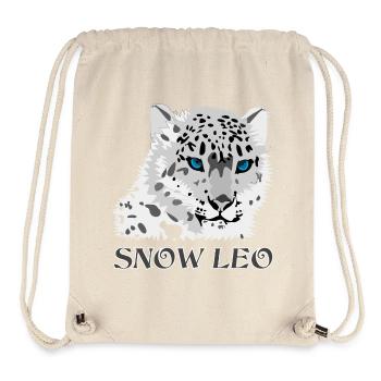 Snow Leopard Big Cat - Stanley/Stella Recycled Gym Bag - natural - Front