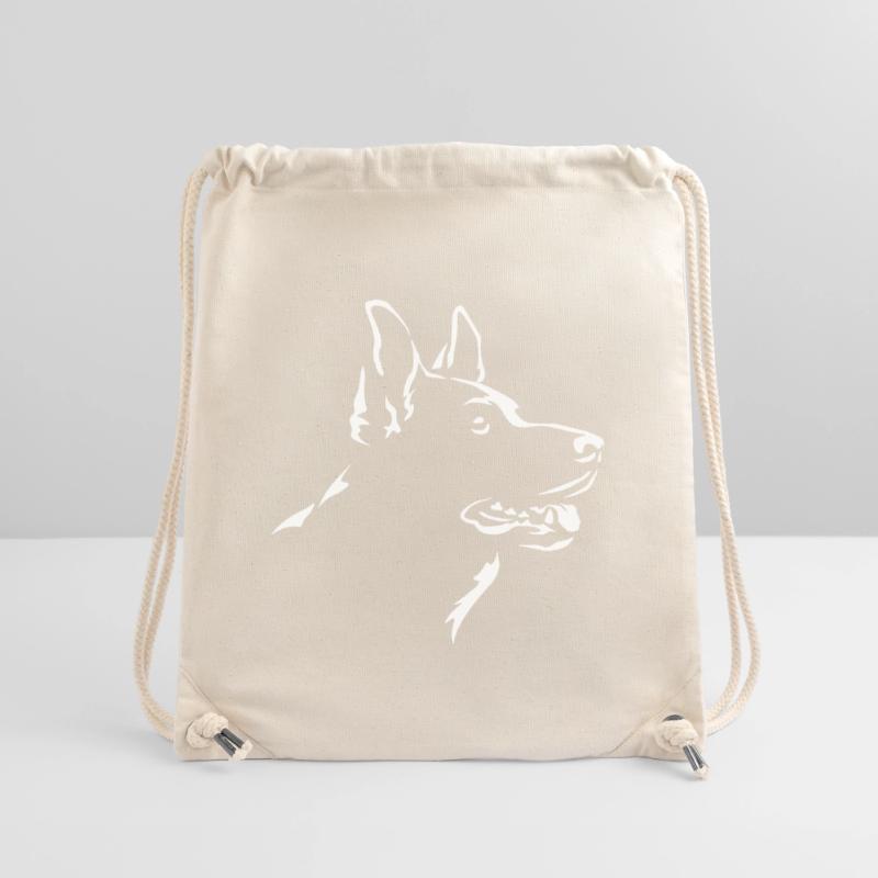 German Shepherd Head "Black Edition" Stanley/Stella Recycled Gym Bag