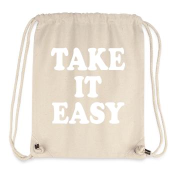 Take it easy - Stanley/Stella recycelter Gym Bag - Naturweiß - Vorne