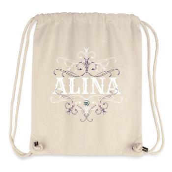 Alina Name Vorname Personalisiert - Stanley/Stella recycelter Gym Bag - Naturweiß - Vorne