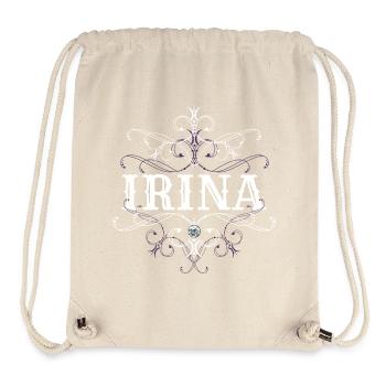 Irina Surname First name personalized - Stanley/Stella Recycled Gym Bag - natural - Front