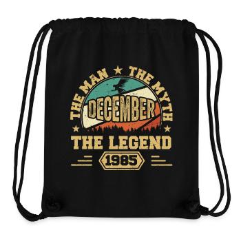 December 1985 Birthday December 1985 Gift - Stanley/Stella Recycled Gym Bag - black - Front