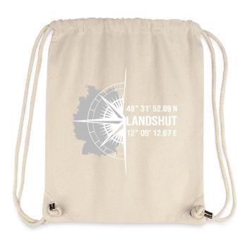 Koordinaten Landshut - Stanley/Stella recycelter Gym Bag - Naturweiß - Vorne