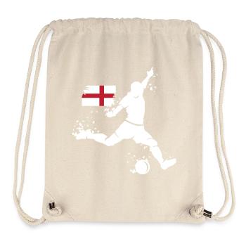 Football England Fan Player Blast Équipe - Sac à cordon recyclé Stanley/Stella - blanc naturel - Devant